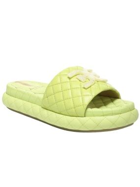 Sam Edelman Leather Karinda Slide Sandal Kiwi Size 7 Brand New In Box